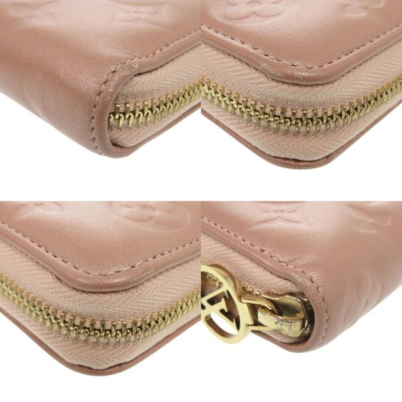 Louis Vuitton Monogram Embossed M81708 Lambskin Rose Gold Long Wallet Pink LV... - Picture 5 of 8